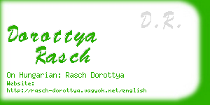 dorottya rasch business card
